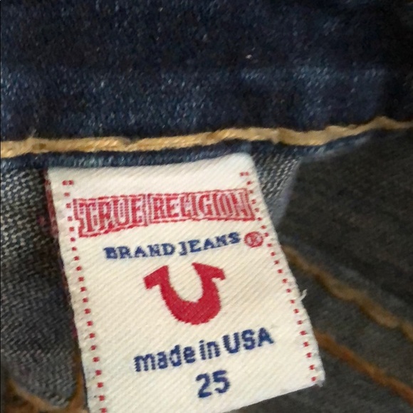 True Religion Billy Super T Blue Jeans Stitches - Picture 5 of 6